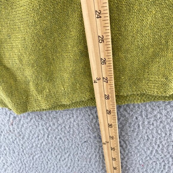 Chicos Sweater Womens 3 US Extra Large Green Marled Ribbed Cowl Neck Pullover - Picture 9 of 10